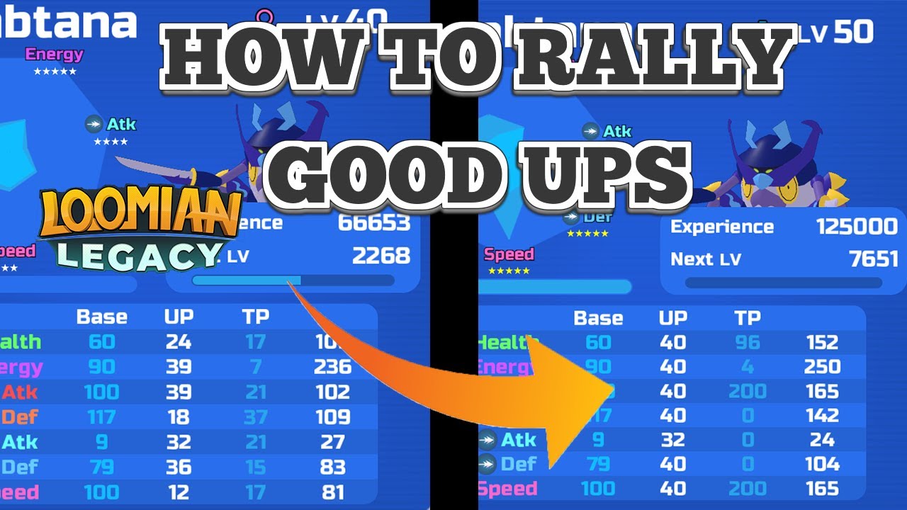 How to rally for good UPs in Loomian Legacy