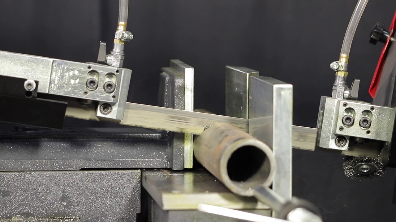 RMT Factory Bandsaw S-FAB PDM 9-12 | Semi-Automatic Double Miter Bandsaw