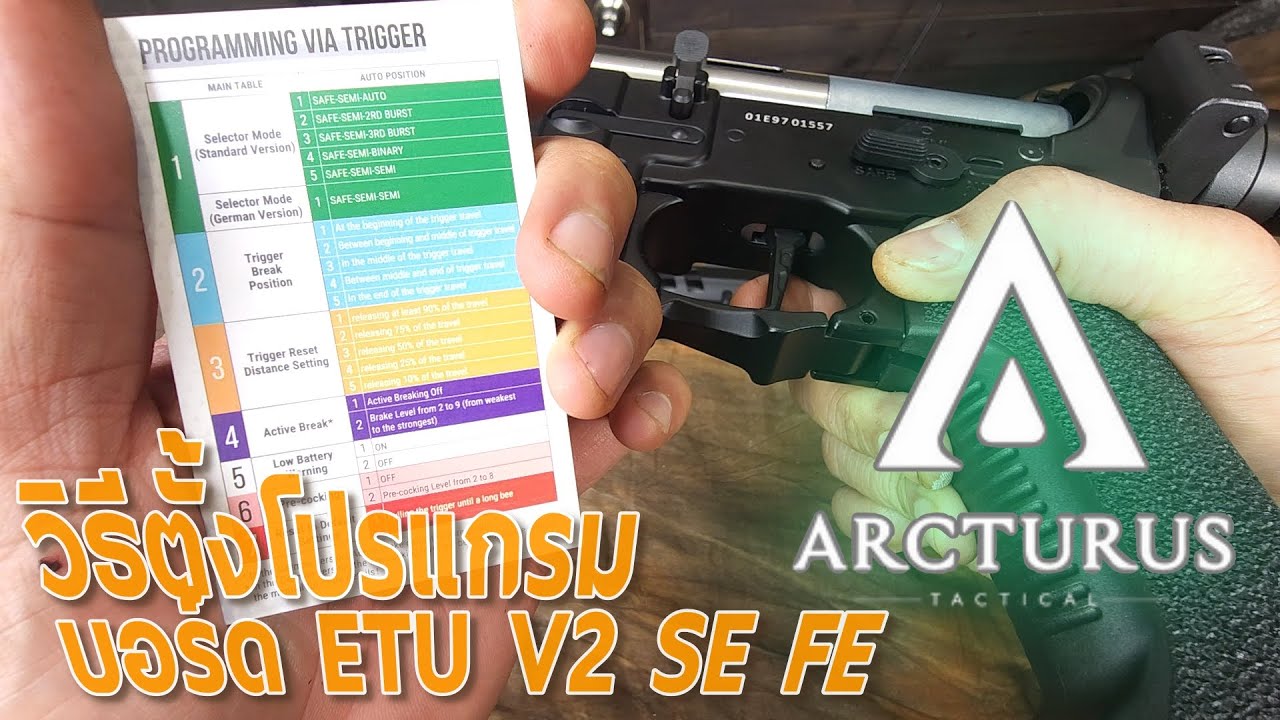 วิธีตั้งโปรแกรม บอร์ด Arcturus V2 FE/SE ETU Setting