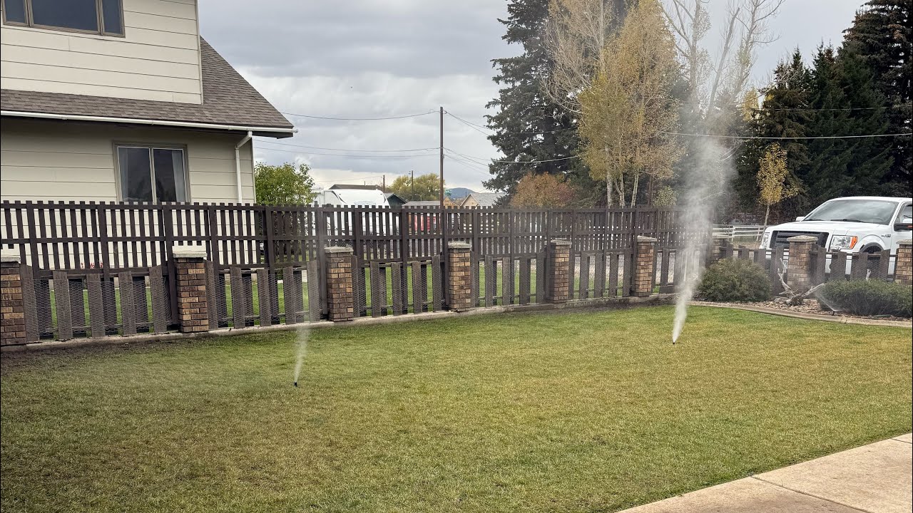 Late Upload (2025-10-11) end of season sprinkler blowout!