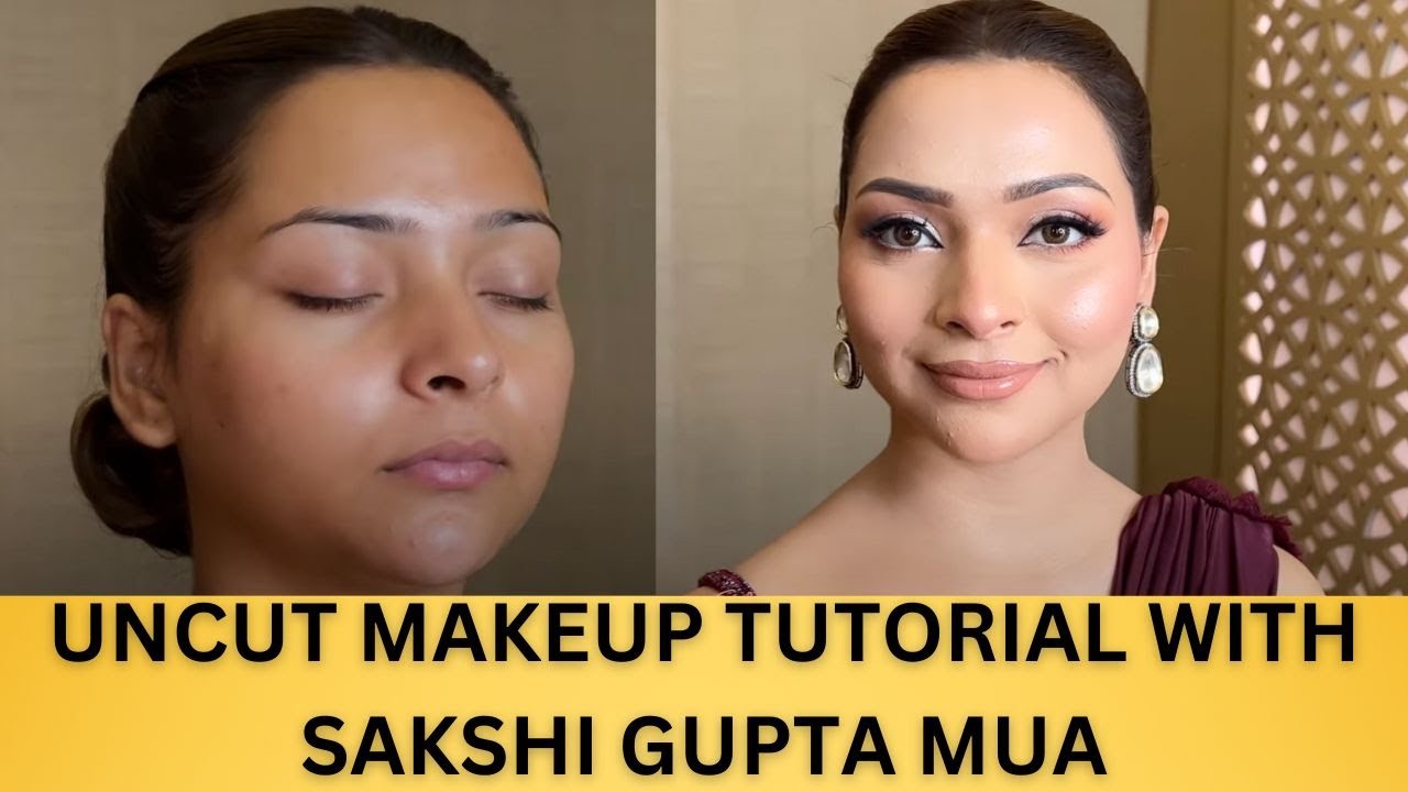Uncut Glossy Party Makeup, LIVE TUTORIAL by @Sakshi Gupta Makeup Studio & Academy