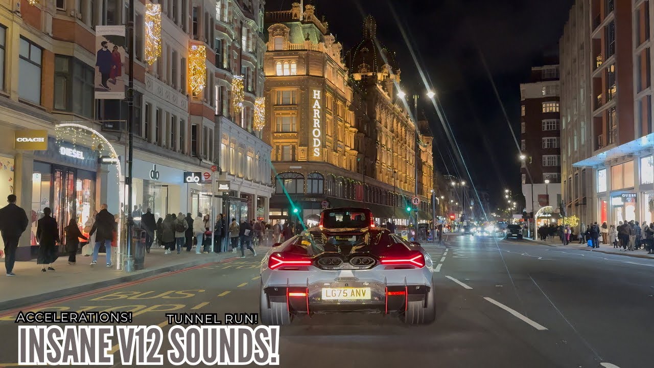 INSANE Lamborghini Revuelto Drive In London! *LOUD Accelerations, Tunnel Run & Reactions!*