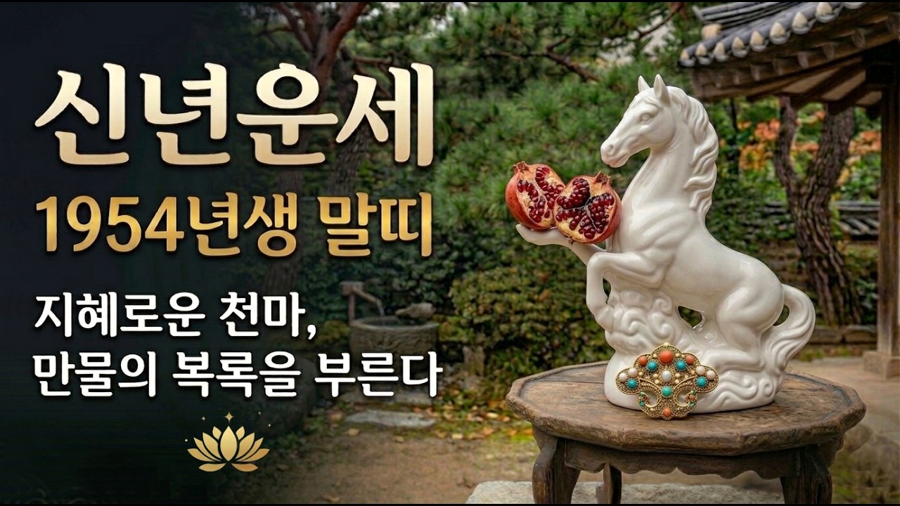 말띠 대폭발!! 2026년 1954년생 갑오생 말띠운세. 죽으라는 법은 없습니다! 귀인이 문을 두드리는 소리! 운명이 뒤바뀌는 징조!! 절대 놓치지 마세요 54년생 말띠 운세!