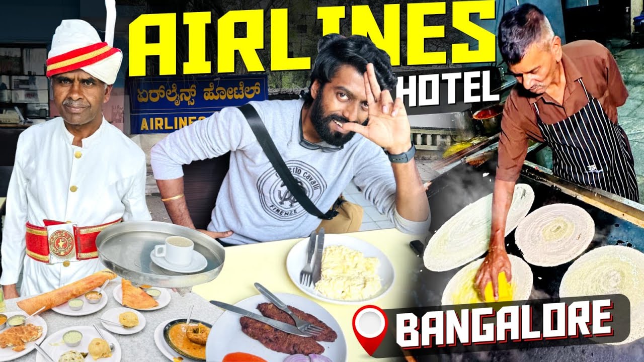 Mutton Cutlet + Butter Dosa + Balloon Puri & Scrambled Egg 🔥 அடிப்பொலி Breakfast - ಬೆಂಗಳೂರು