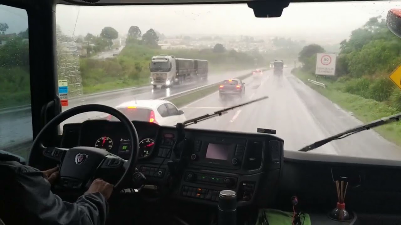 PERIGO E ATENÇÃO NA CHUVA E NEBLINA. PONTA GROSSA PR.