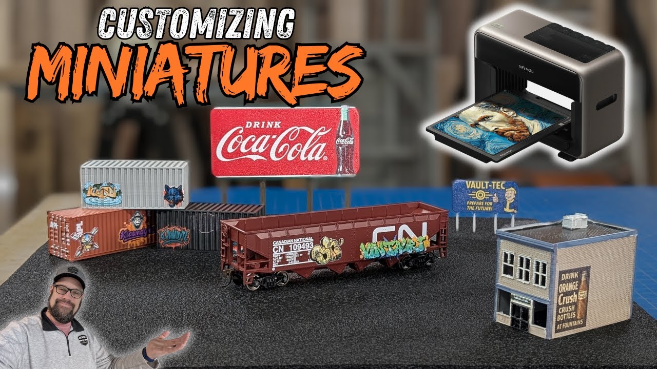 Customizing Model Trains with the EufyMake E1 UV printer