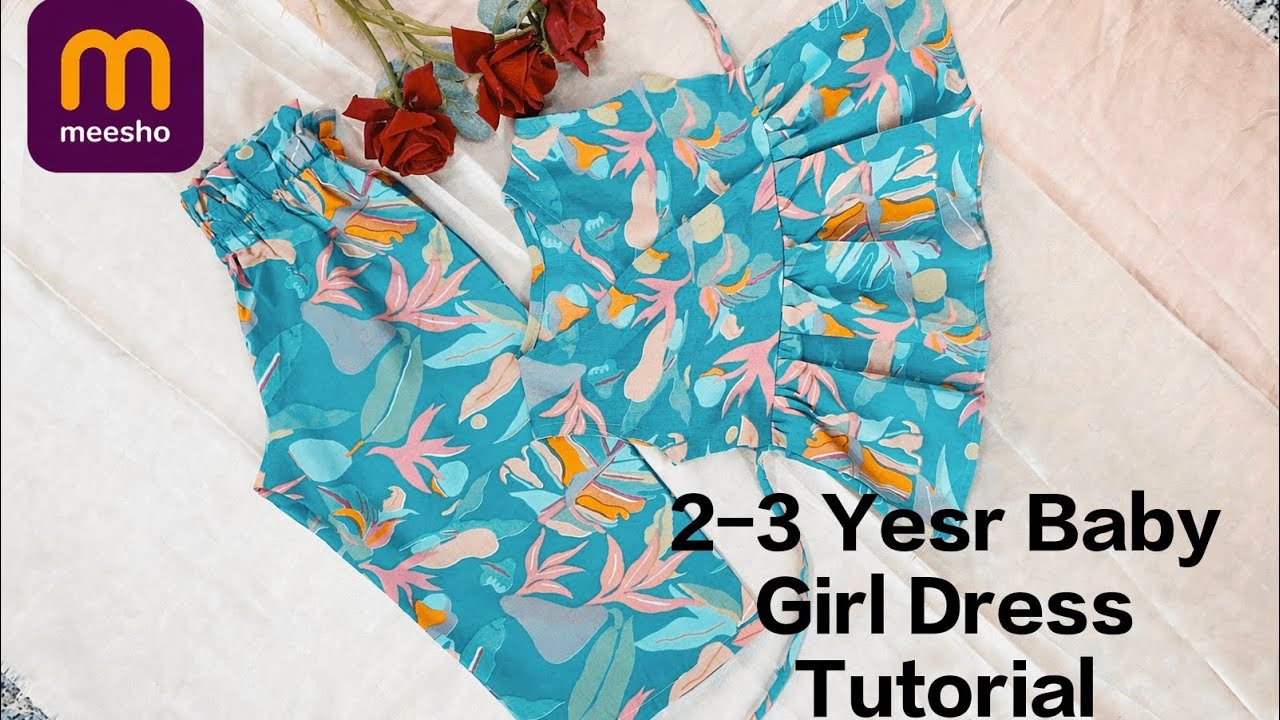 Kids Top And Palazzo set cutting and stitching / 2 year baby girls Co-ord Set | Baby Summer Dress