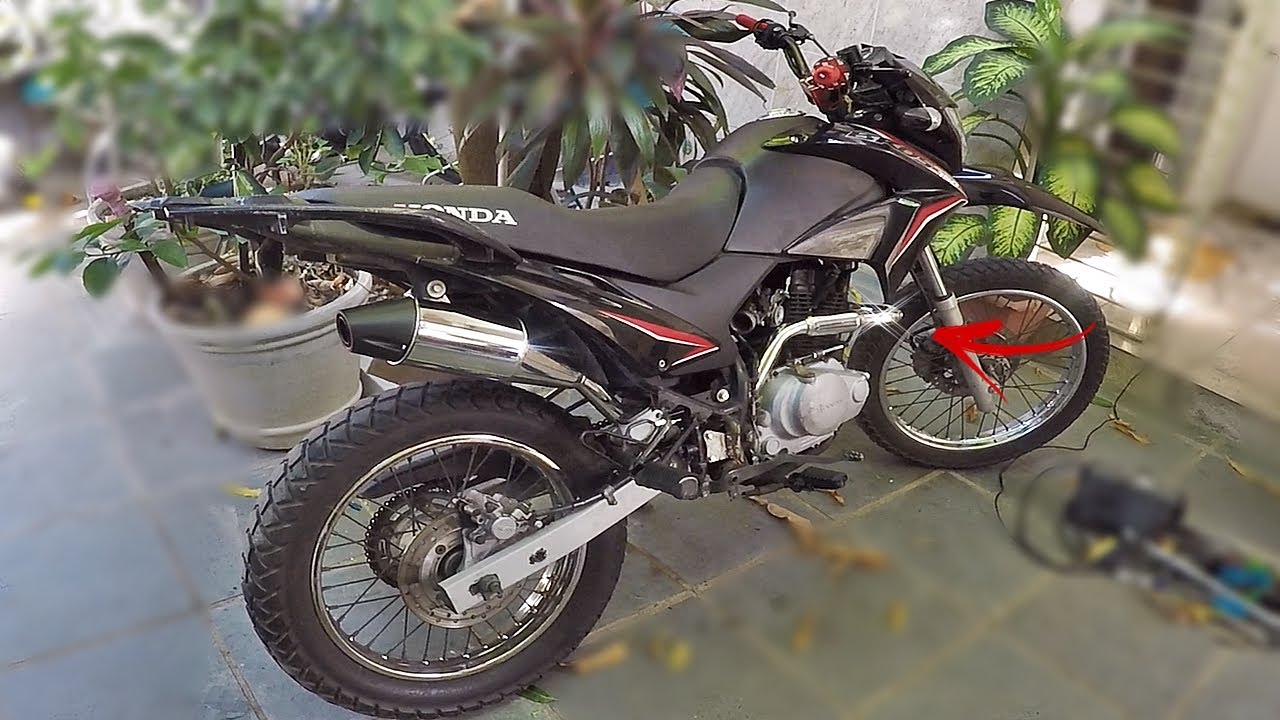 Adaptando A Curva Dimensionada Da Crf 230 Na Bros ! Passo A Passo!