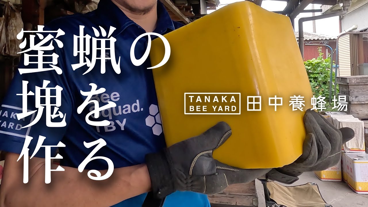蜜蝋を炊く