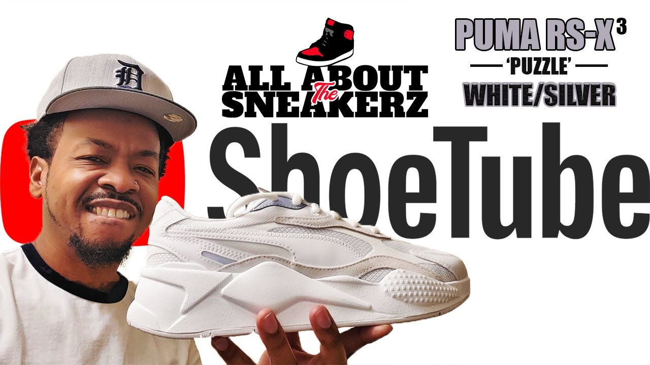 PUMA RS-X3 'PUZZLE' WHITE/SILVER UNBOXING & REVIEW!!