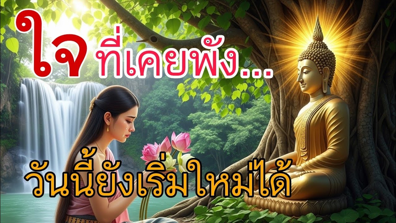 เมื่อใจแตกสลาย จะเริ่มใหม่ยังไง#รักษาใจด้วยธรรมะ#ธรรมะสอนใจ #ธรรมะก่อนนอน#แสงสว่างที่อบอุ่น