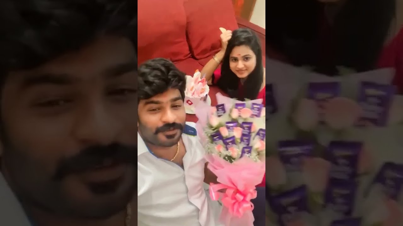 Navin and Kanmani celebrate 500k insta family 😍😍😍