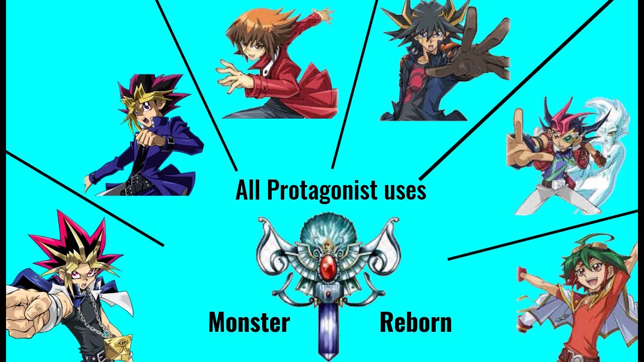 Yugioh Duel Links | All Protagonist using Monster Reborn!