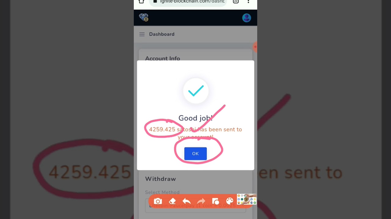 Site Successfully Faucetpay Withdrawal Proof, ignite-blockchain, earn all crypto faucet