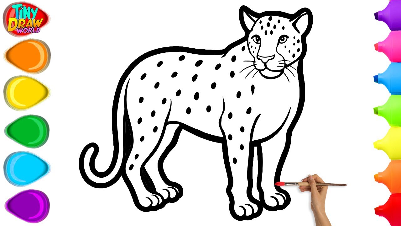 🐆 How To Draw a Cute Leopard | Easy Step By Step Tutorial