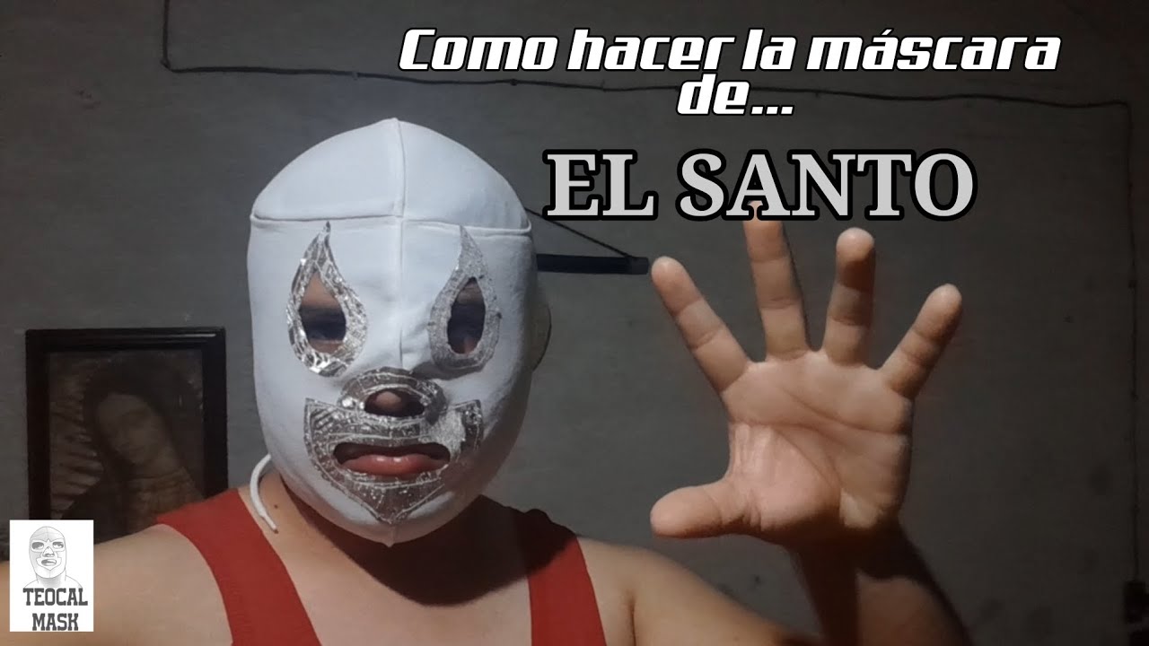 Como hacer la máscara del Santo  How to make El Santo mask #luchalibre #art #wrestling 