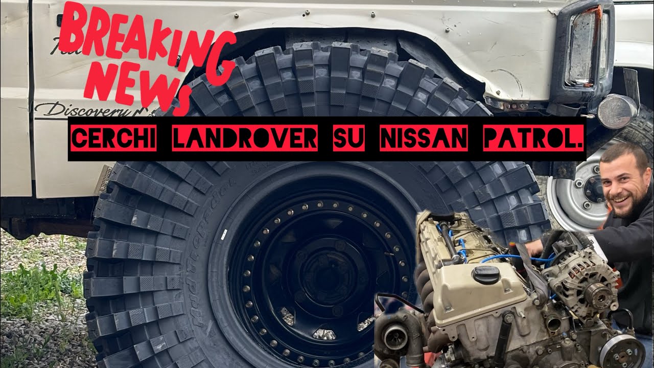 Modifica cerchi da 5 a 6 fori da LandRover a Nissan    How to put LandRover rims on Nissan