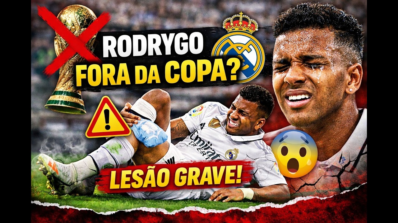 URGENTE! Rodrygo FORA da Copa? Real Madrid em alerta! 😱⚠️