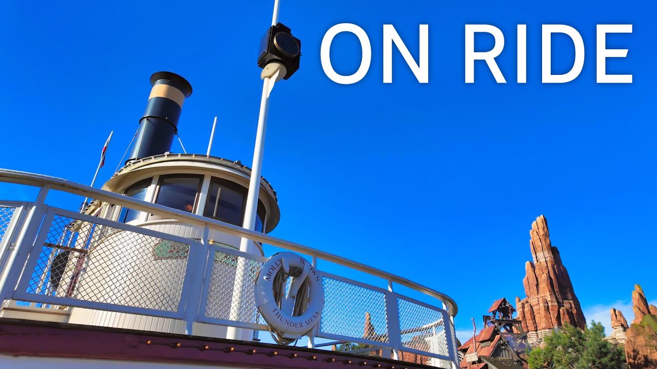 [4K POV] Thunder Mesa Riverboat Landing - Molly Brown - Disneyland Paris