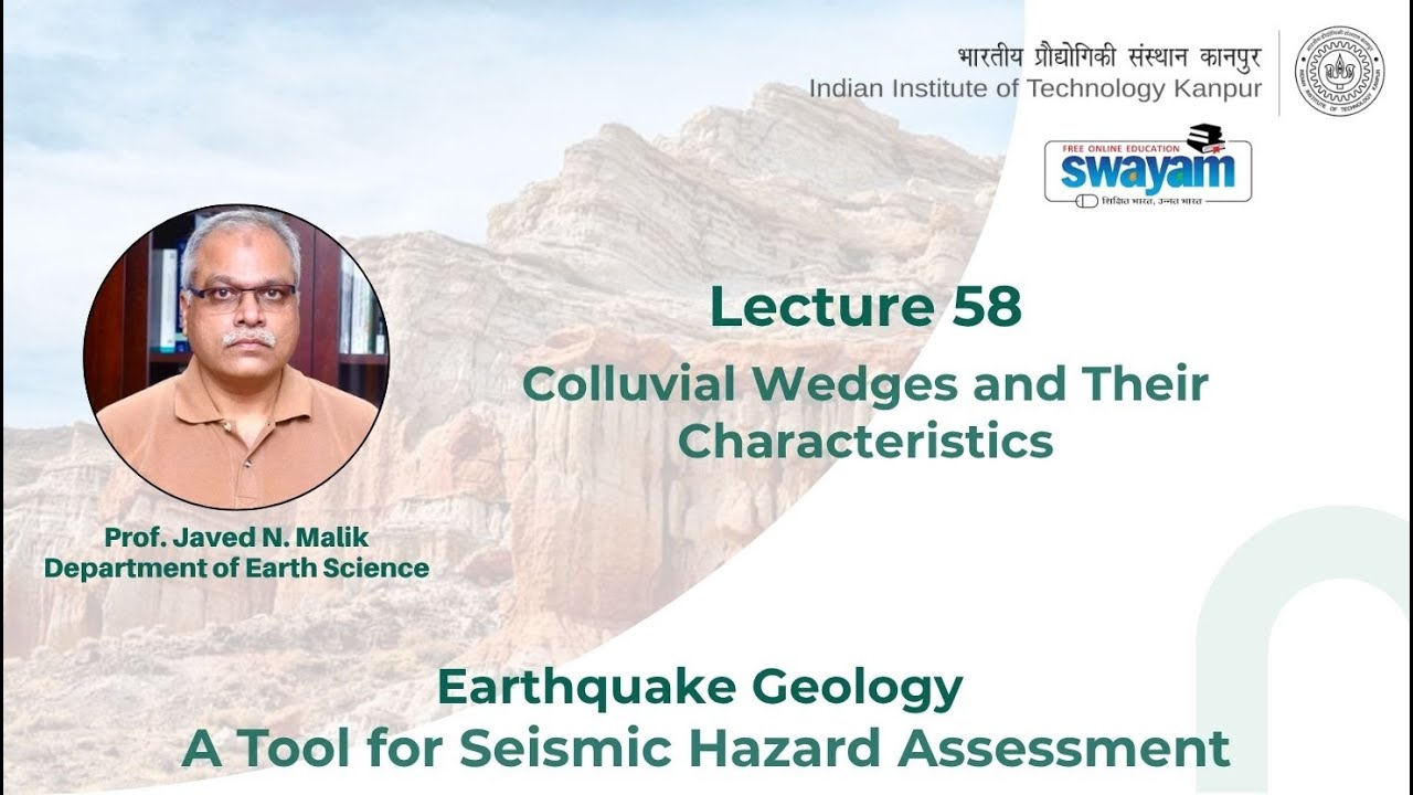 Lecture 58: Colluvial Wedges and Their Characteristics