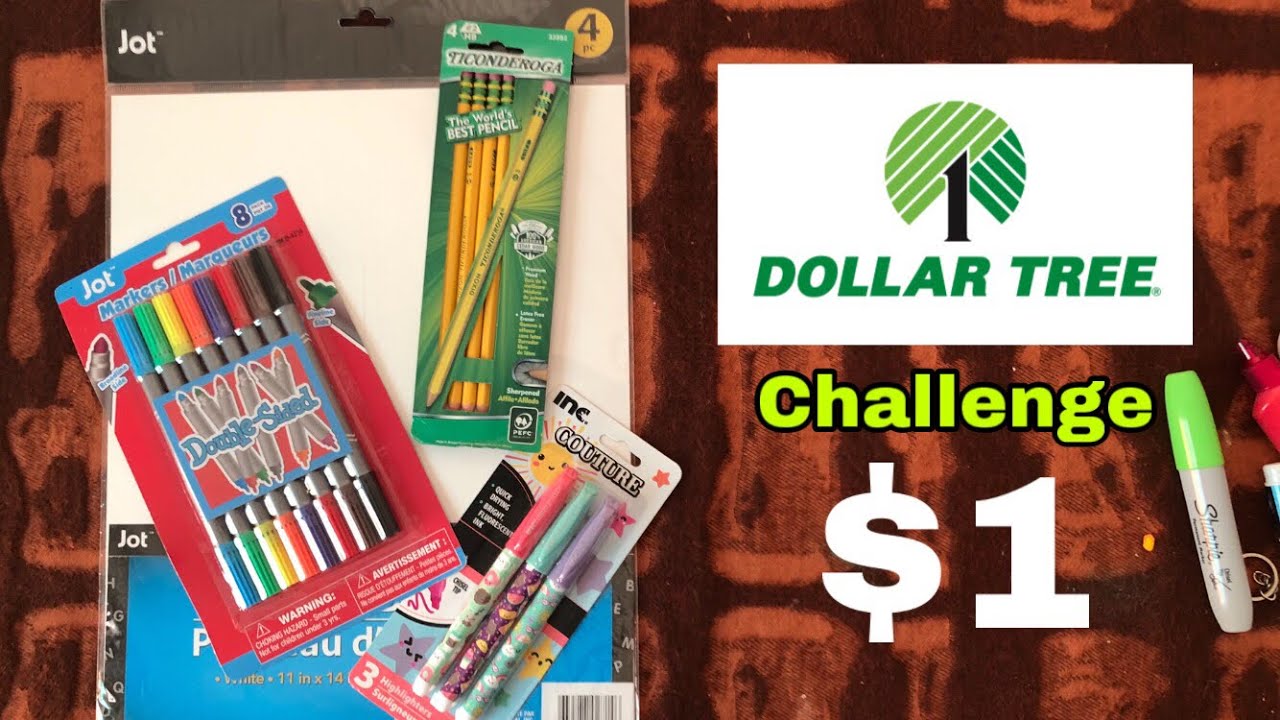 Using ONLY $1 ART SUPPLIES from Dollar Tree