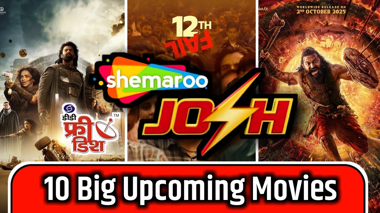 DD FREE DISH NEW UPDATE TODAY | 10 Blockbuster movies Coming on SHEMAROO JOSH |
