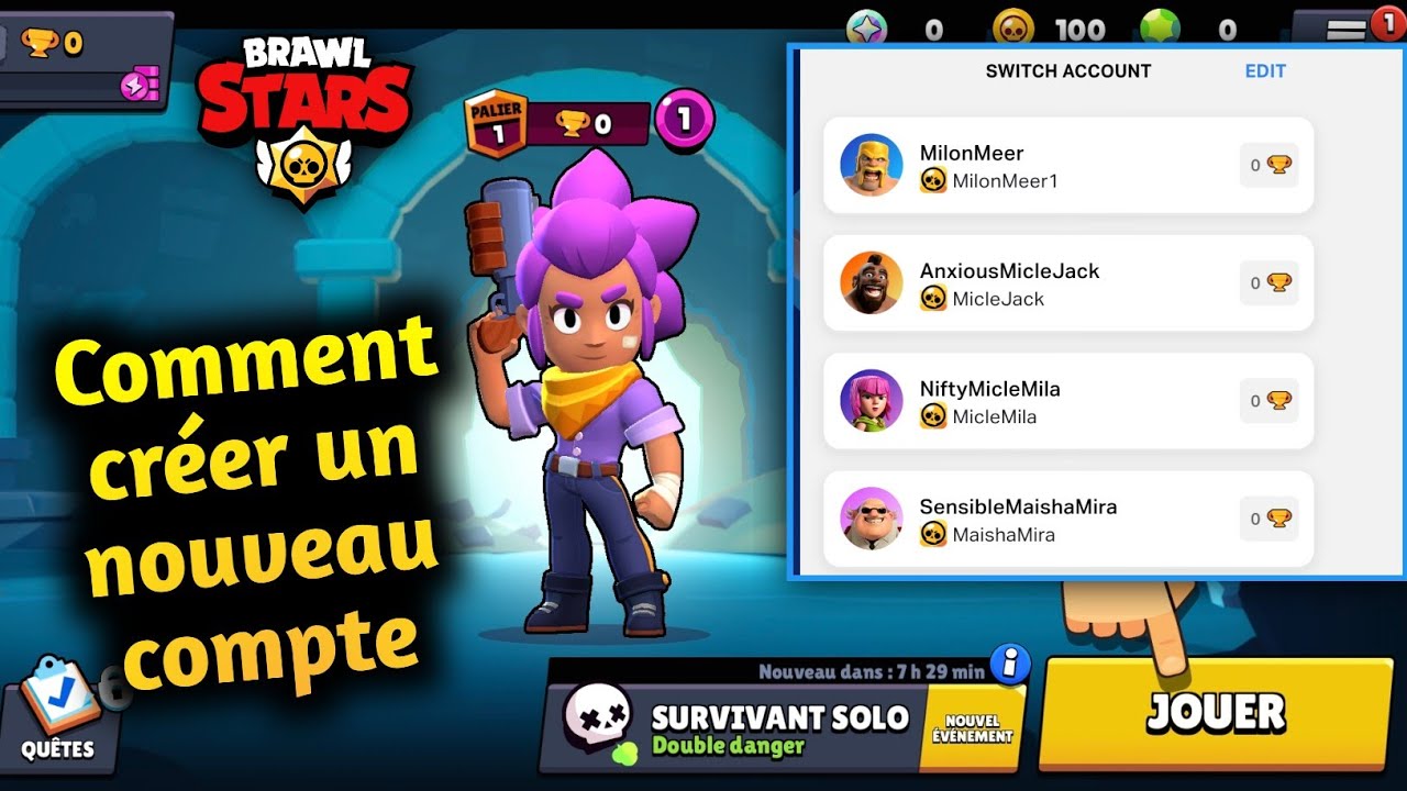 Comment Créer Un Nouveau Compte Brawl Stars | Deuxième Compte Pas à Pas