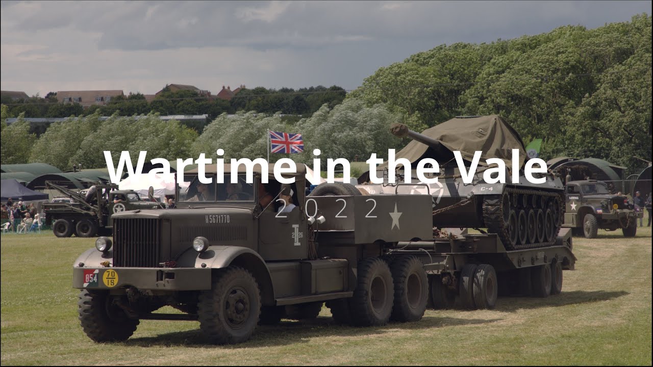 Wartime in the Vale 2022 - Diamond T action in the arena at Ashdown WWII Camp