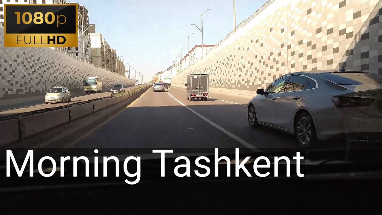 Driving Downtown - Morning Drive in Tashkent city | Утреннее вождение в Ташкенте