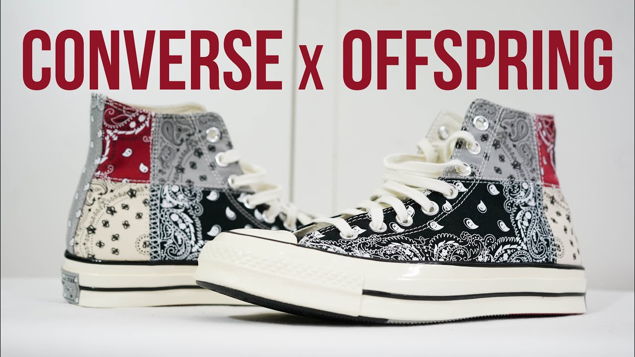 CONVERSE CHUCK 70 HI x OFFSPRING (paisley pack red/blk): Unboxing, review & on feet