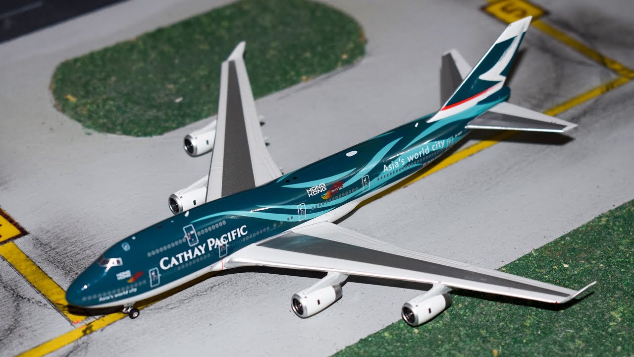 ¿EL MEJOR LOOK DEL 747? Cathay Pacific Boeing 747-400 escala 1:400 UNBOXING y REVIEW