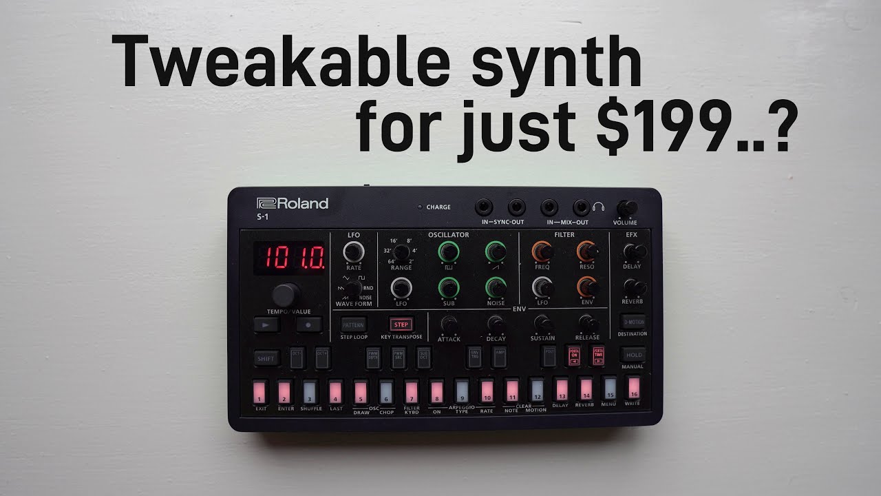 Roland S-1, tweaky tweaky little synth...