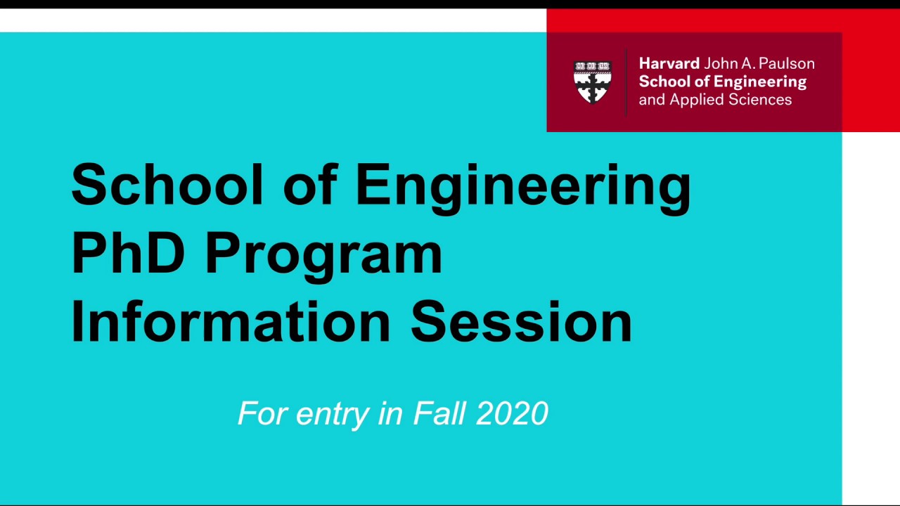 Harvard Engineering School: Graduate Admissions Presentation