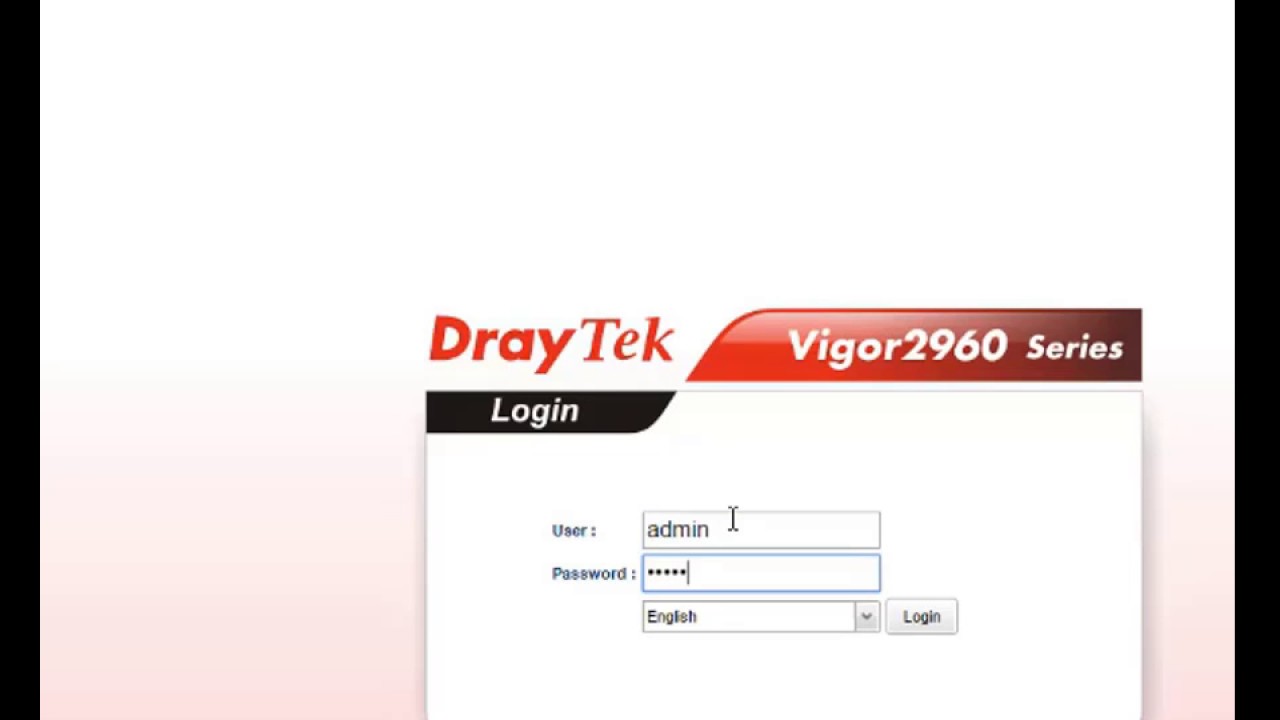 Draytek Vigor 2960 - NAT Web, FTP, Remote