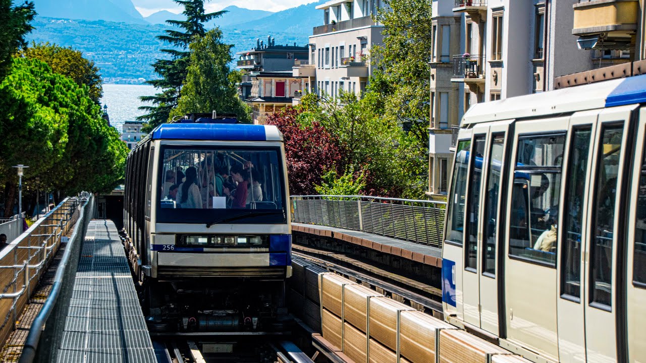[ Video Metro ] METRO M2 DE LAUSANNE / LE METRO LE PLUS PENTU AU MONDE SANS CREMAILLÈRE !