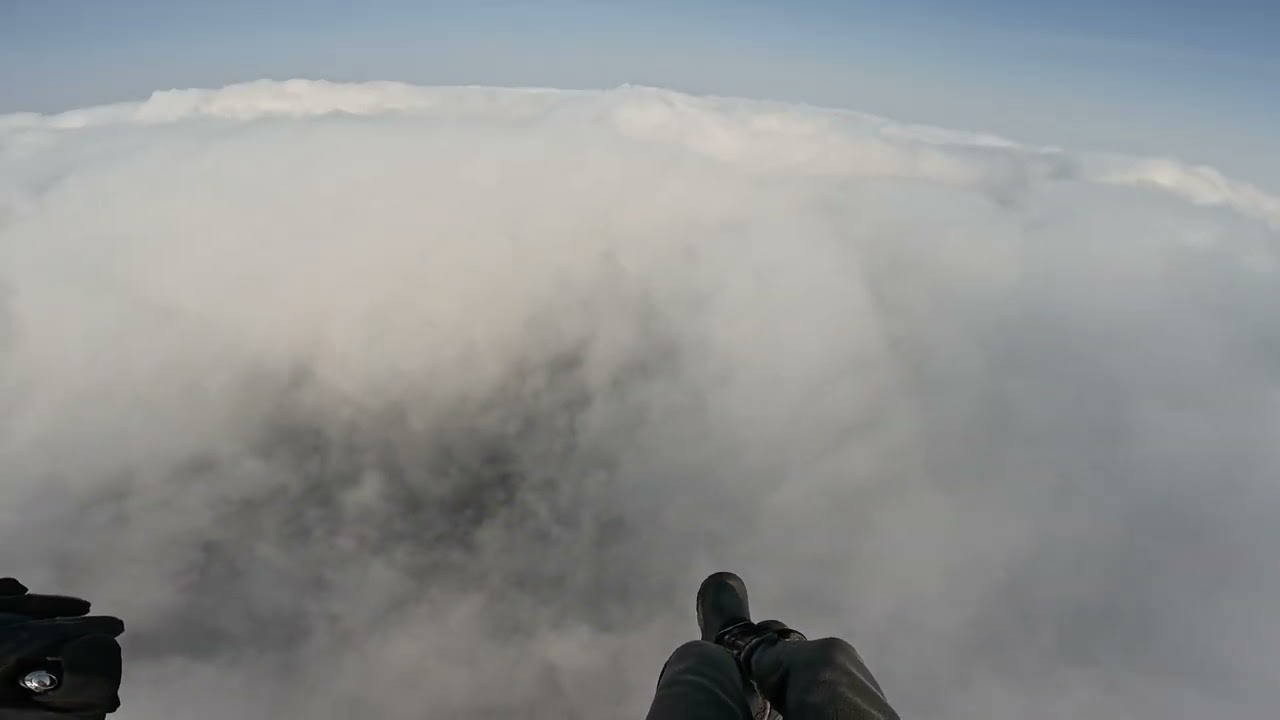 Полет за облака на парамоторе. Moster 185. Sky Paragliders Flexor.