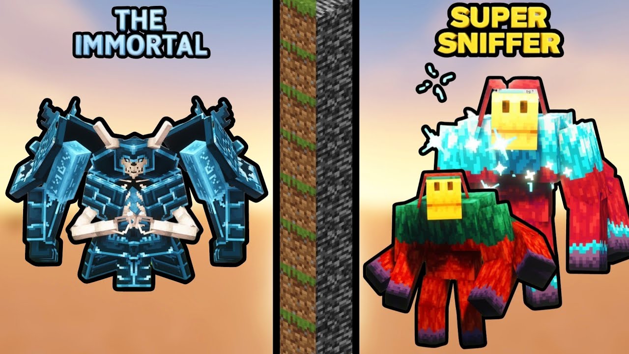 THE IMMORTAL vs SUPER SNIFFER | Minecraft’s Most Amazing Battle