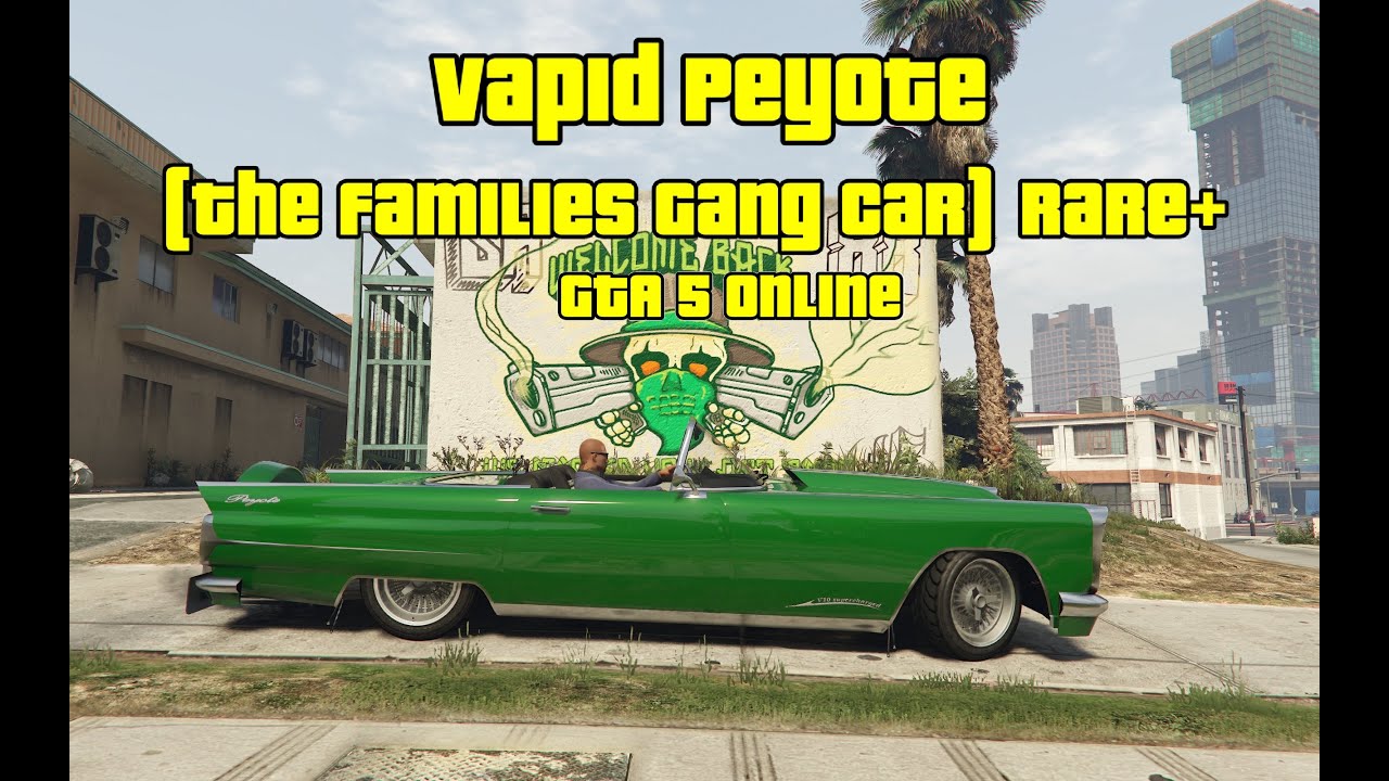 GTA 5 Online - The Families Gang Car #1 - Vapid Peyote - Green (Rare+)