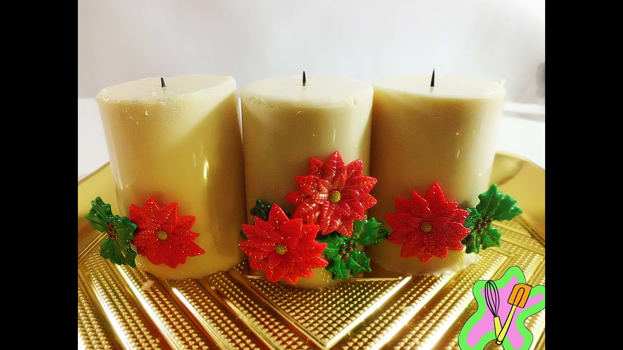 Gelatinas en forma de velas navideñas (3 leches) - Aprendiendo a cocinar