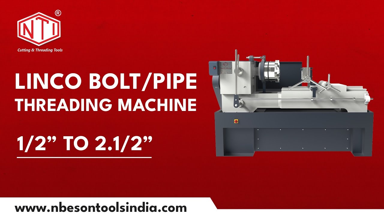 Extra Heavy Duty Bolt/Pipe Threading Machine. Capacity 1/2” To 2.1/2” Length 600mm