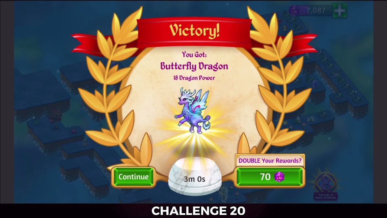 Merge Dragons Challenge Level 20 3rd Clear In 3 Minutes
