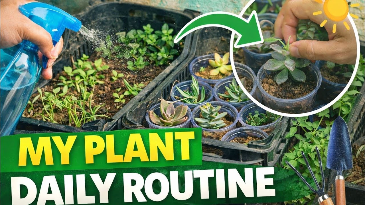 my plants and gardening routine