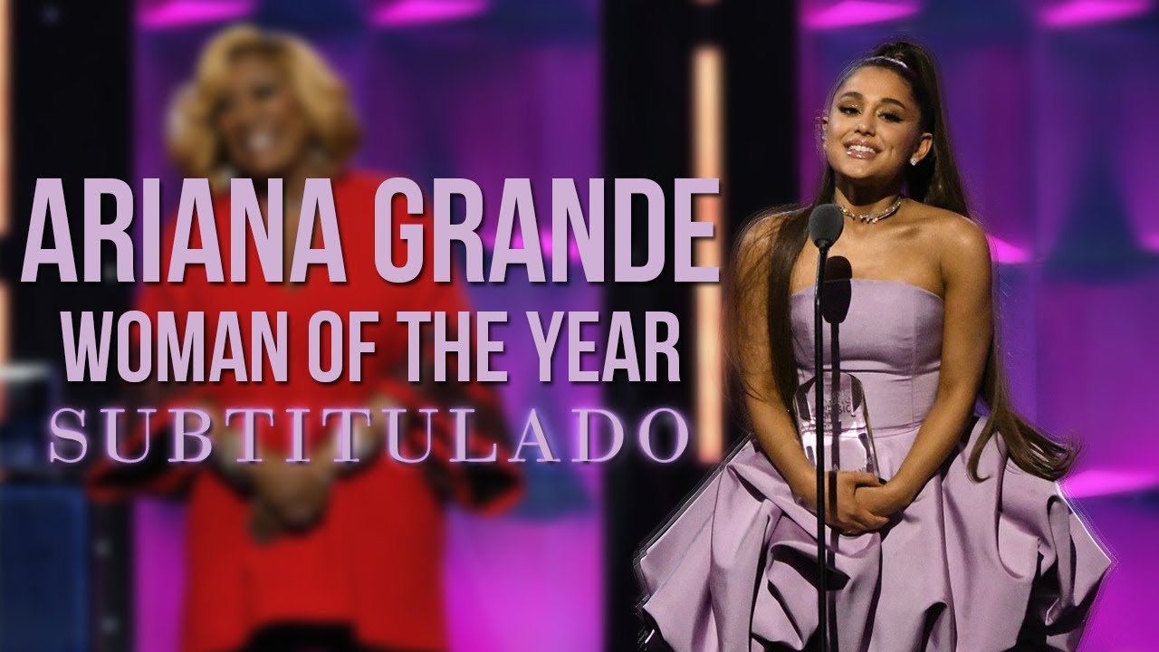 Ariana Grande recibe el premio a Mujer del A&ntilde;o - Women In Music [SUBTITULADO]