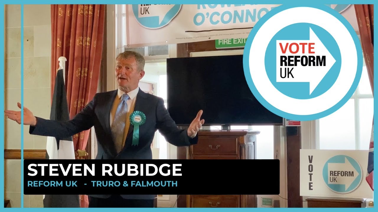 Steven Rubidge Reform UK Truro & Falmouth at Camelot Castle