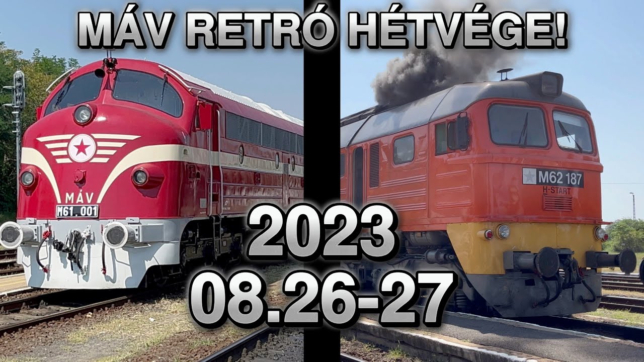 MÁV Retró Hétvége 2023.08.26-27 | Balaton Északi part
