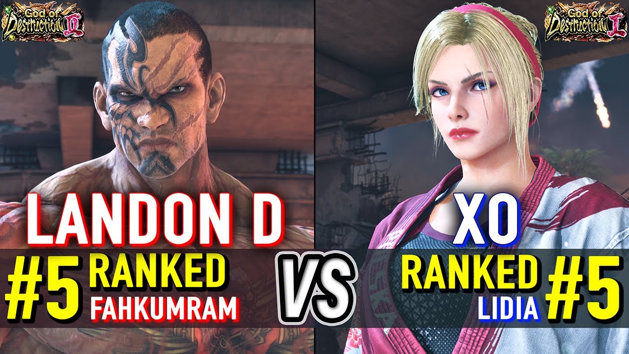 T8 🔥 LANDON D (#5 Ranked Fahkumram) vs XO (#5 Ranked Lidia) 🔥 Tekken 8 High Level Gameplay