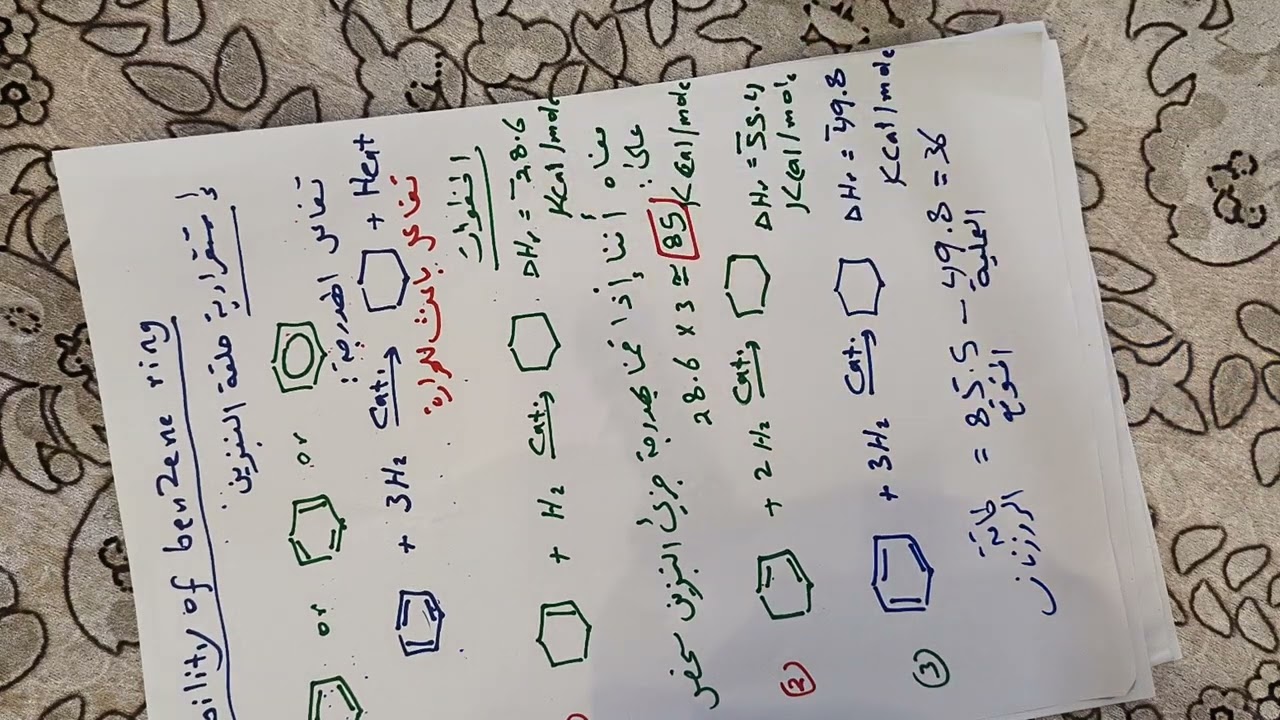 استقرارية جزئ البنزين