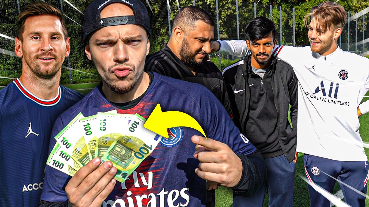 GELD ODER PECH FUßBALL CHALLENGE! *Messi Tor = 100€*
