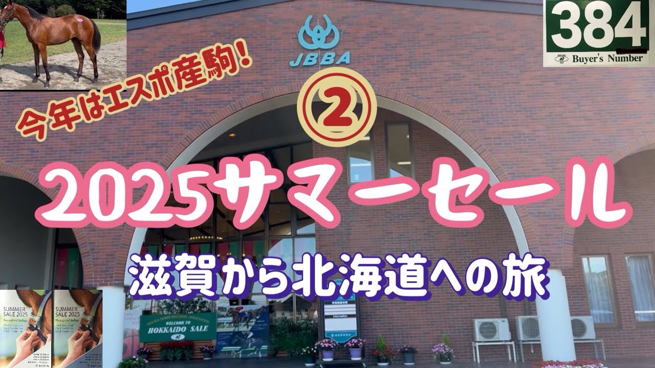 [競馬・馬主]サマーセール2025エスポワールシチー産駒買う　北海道の旅②