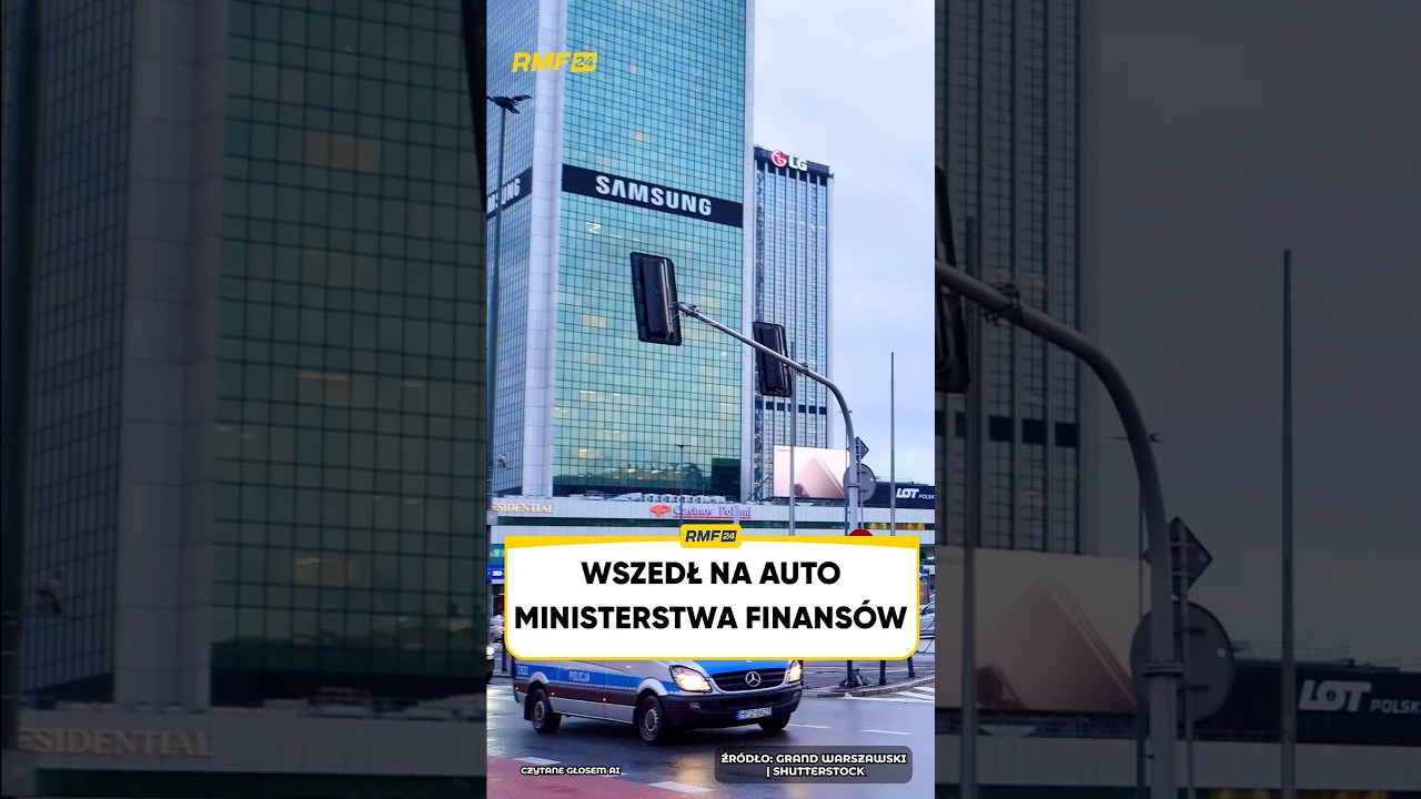 HE CLIMBED ONTO A MINISTRY OF FINANCE CAR